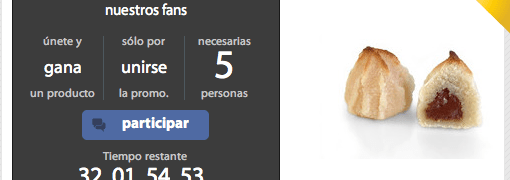 Promoción de mazapán en Facebook